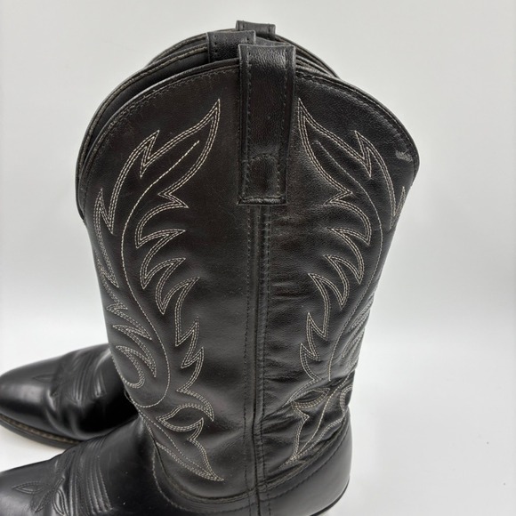 Laredo Kadi Women's Black Leather Western Cowboy Boots Style 5740 Sz 7M  Fox - Picture 9 of 16